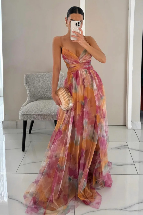 Aveline | Watercolour Evening Gown