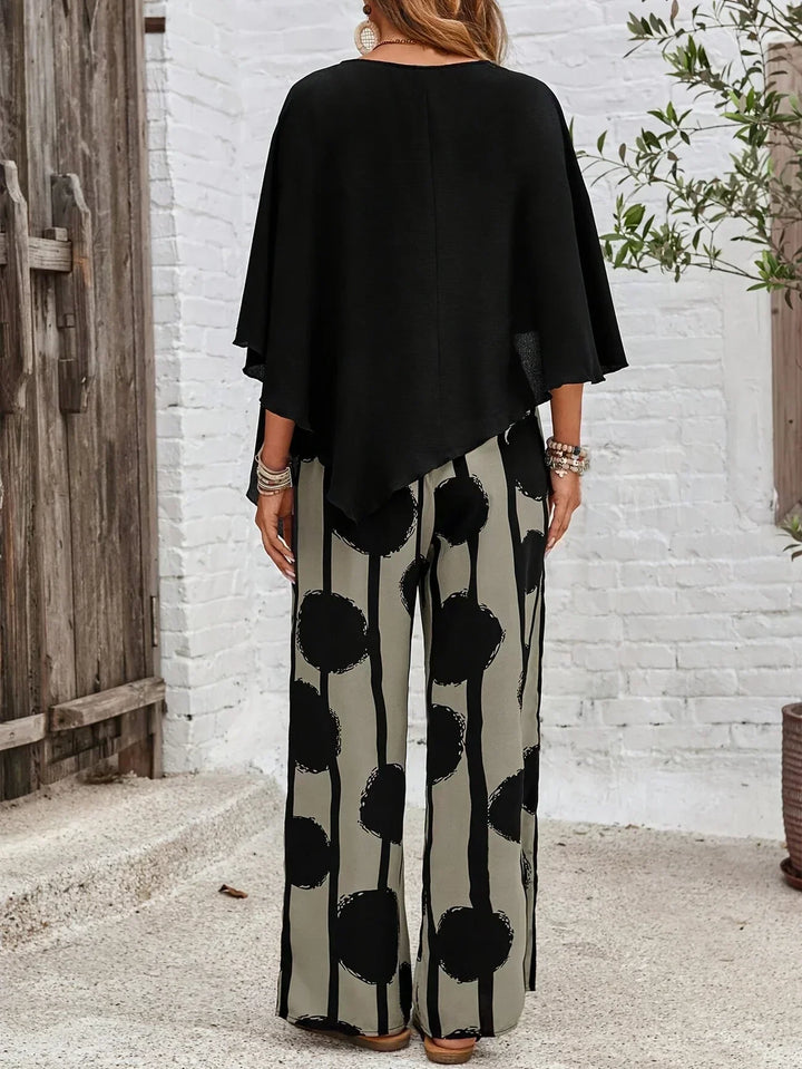 Lyke |  Comfortable Elastic Waist Two-Piece Set