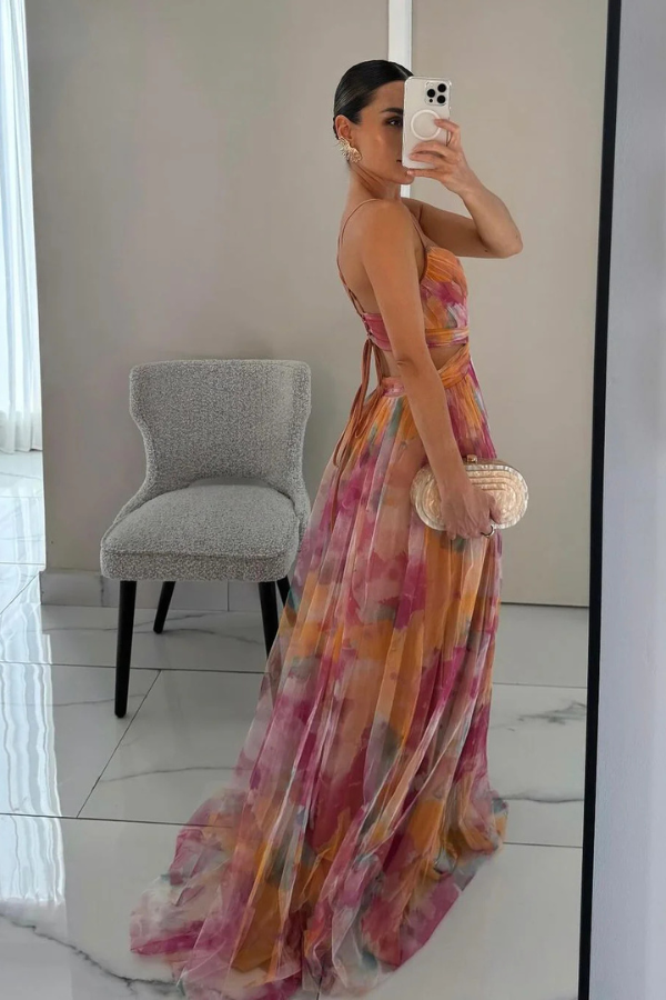 Aveline | Watercolour Evening Gown