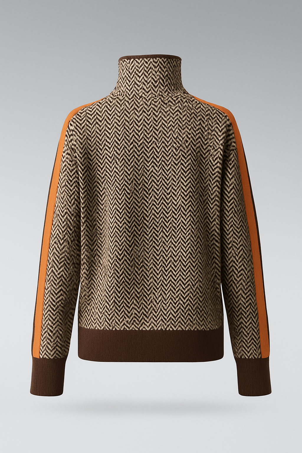 Alara | Bold Stripes High-Neck Sweater