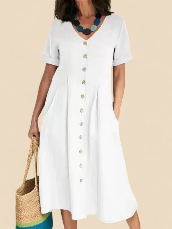 Meliora | Button-Front Day Dress