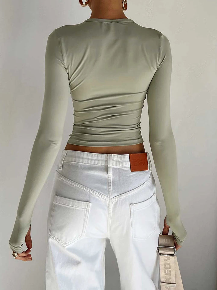 Julessa | Sleek Street Long Sleeve Crop