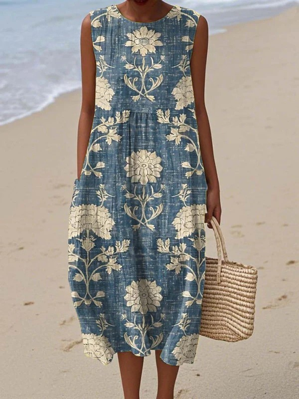 Elaria | Indigo Midi Dress
