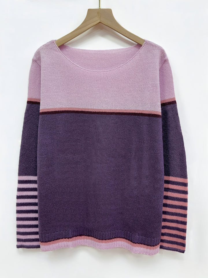 Katharina - Long Sleeve Striped Sweater