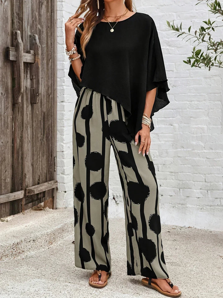 Lyke |  Comfortable Elastic Waist Two-Piece Set