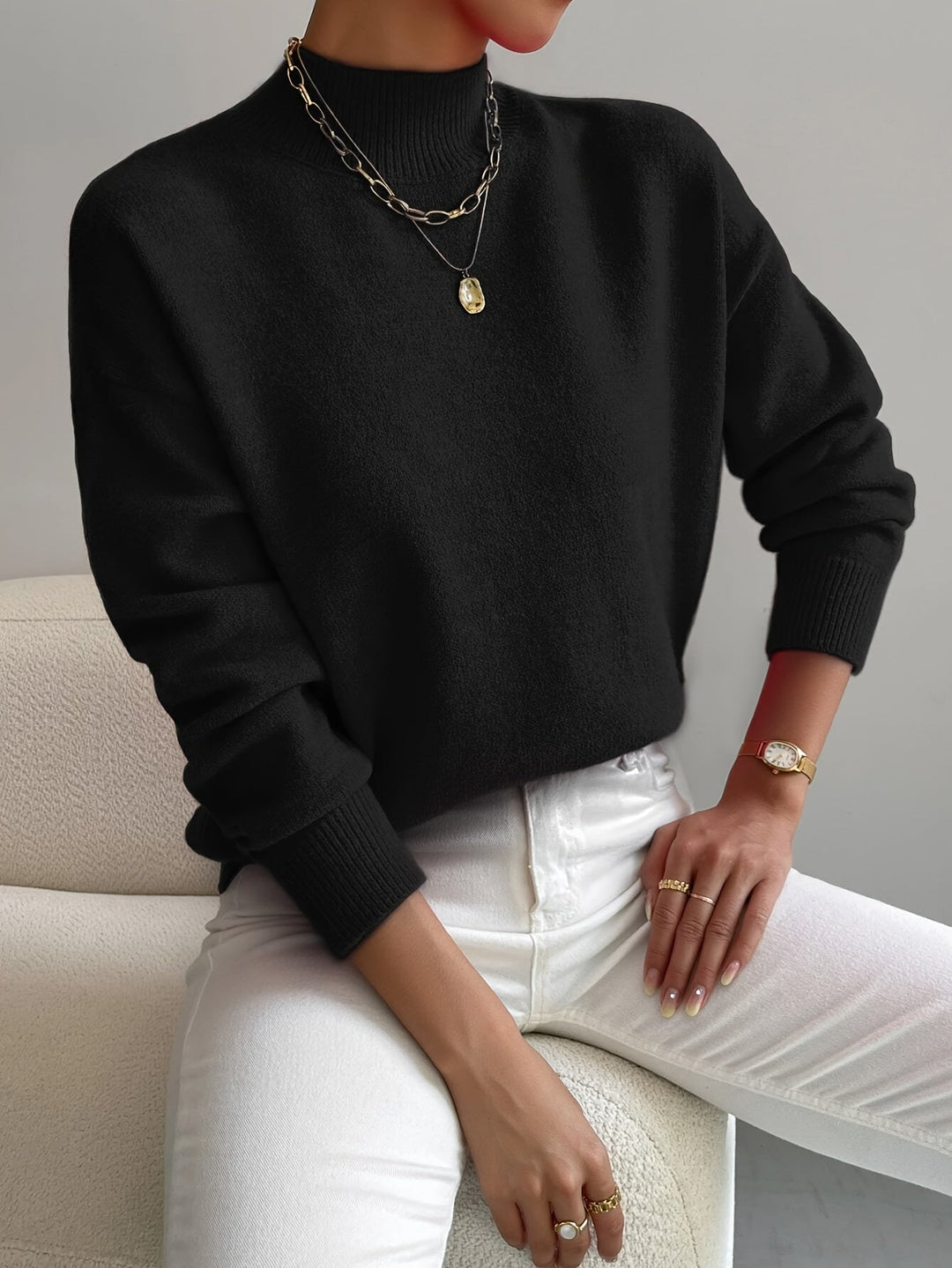Donna – Classic Turtleneck for Effortless Elegance